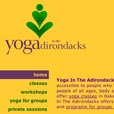 Yoga In The Adirondacks web site design thumbnail